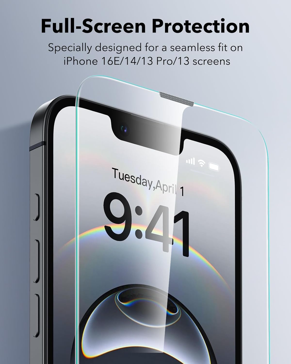 ESR 3 Pack for iPhone 17 Pro Max Screen Protectors Tempered Glass, High Clarity, 9H Hardness Scratch Resistant, Full Coverage, Military-Grade, Shatterproof, Screen Guard with Ultra Fit Tray