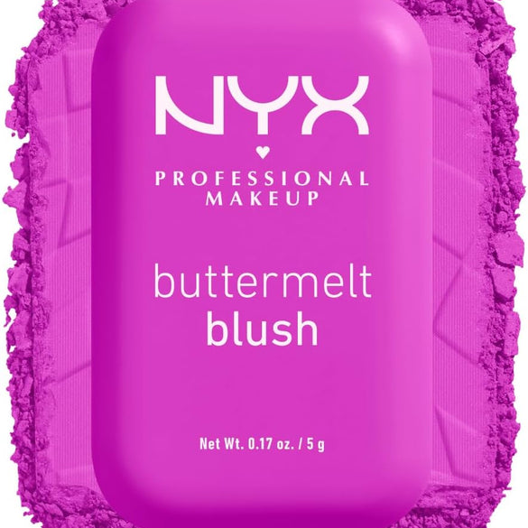 NYX Professional Makeup Buttermelt Blush, Powder Blush, up to 12 H Wear, Fade & Transfer Resistant, Butta Together