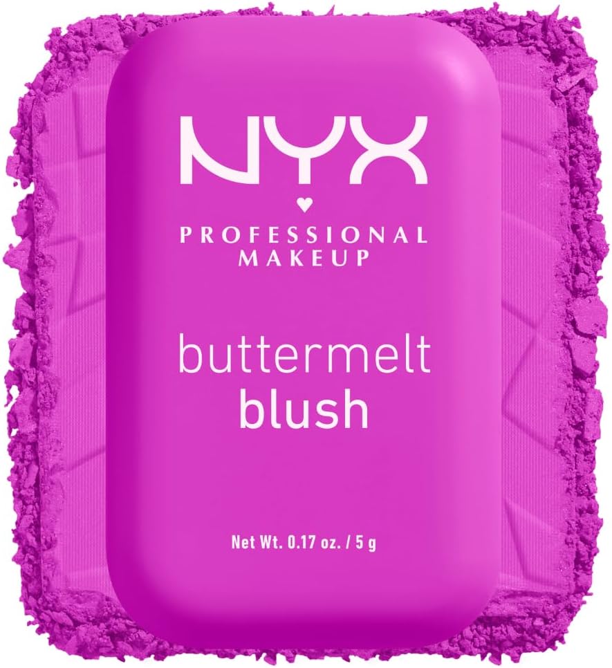 NYX Professional Makeup Buttermelt Blush, Powder Blush, up to 12 H Wear, Fade & Transfer Resistant, Butta Together