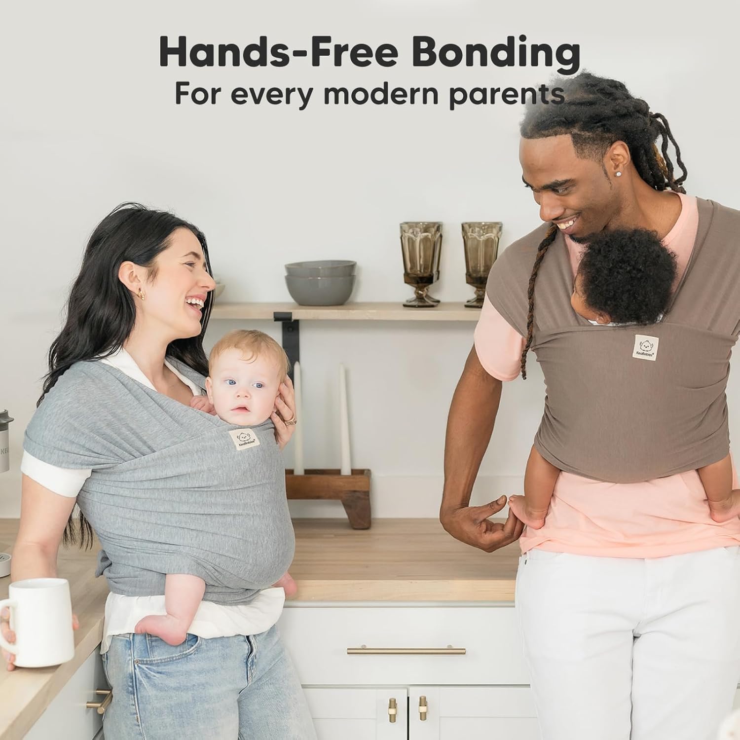 KeaBabies All-in-1 Baby Wrap Carrier Newborn and Infant