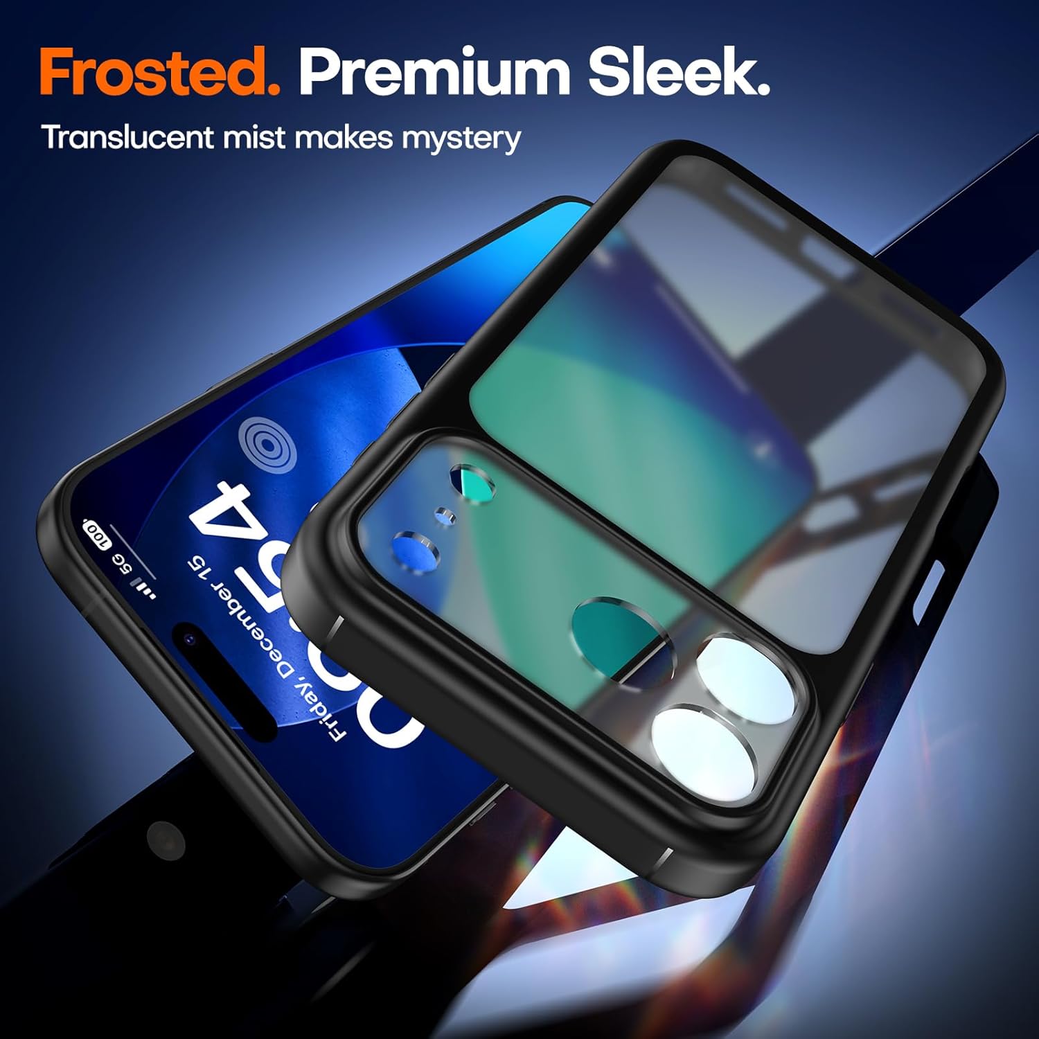 TAURI for iPhone 17 Pro Case with 1-Pack Screen Protector, Camera Lens Full Protection, Military-Grade Protection, Shockproof Transparent Back Bumper Phone Cover - Clear