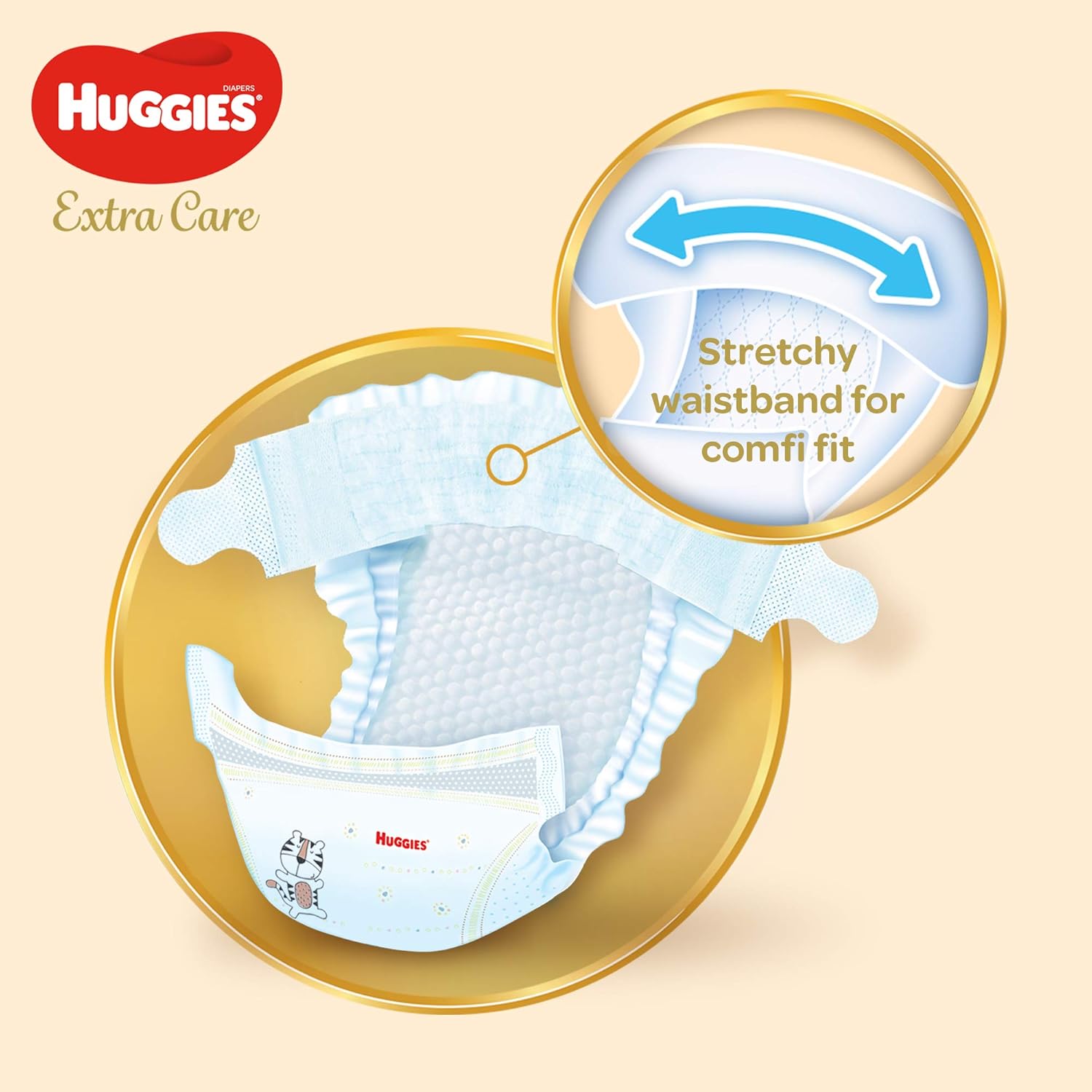 Huggies Extra Care, Size 4, 8-14 kg, Twin Jumbo Pack, 136 Diapers