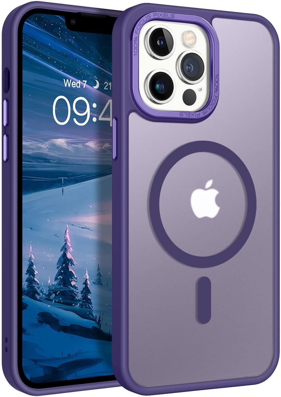 Eligo Magnetic Case for iPhone 11, Compatible with MagSafe Shockproof Protection Cover, Translucent Matte Phone Case with Strong Magnet, Slim Case for Apple 11 6.1 Inch (2019)(Black)
