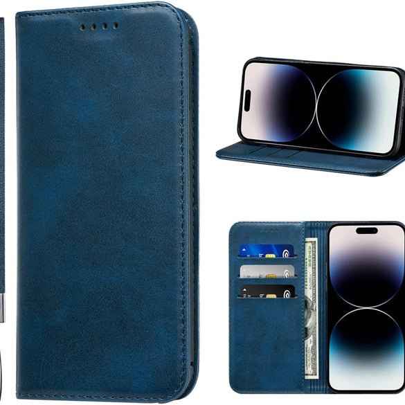 LANJLM Samsung Galaxy A53 5G Case PU Leather Wallet Case Card Holder Shockproof Flip Cover - Brown khaki