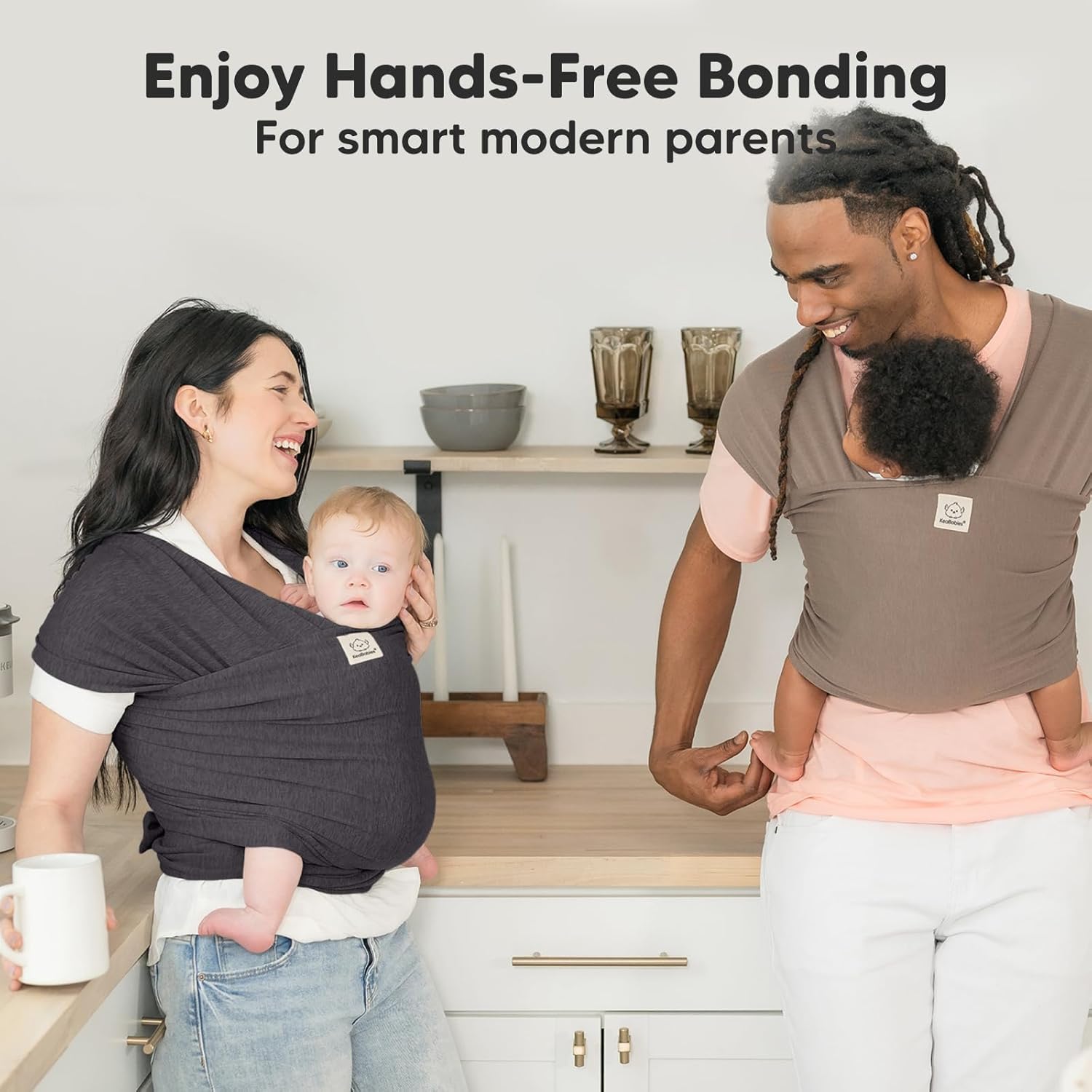 KeaBabies All-in-1 Baby Wrap Carrier Newborn and Infant
