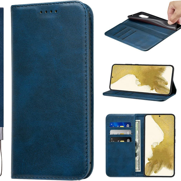 LANJLM Samsung Galaxy A53 5G Case PU Leather Wallet Case Card Holder Shockproof Flip Cover - Brown khaki