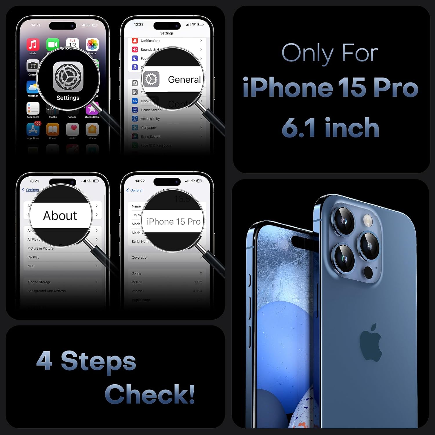 TOCOL for iPhone 17 Pro Max Case 6.9-inch, Built-in Magnetic Ring, Upgraded Camera Protection, Compatible with Magsafe, Military Grade Shockproof, Non-slip Translucent Matte Case, Black