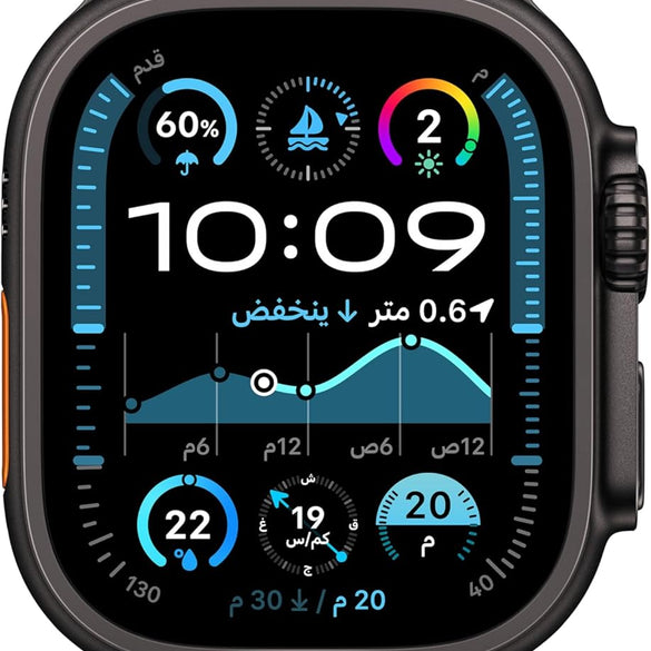 Apple Watch Ultra 2 GPS + Cellular 49mm Smartwatch, Sports Watch with Black Rugged Titanium Case and Dark Green Alpine Loop - M. Fitness Tracker, Precision GPS, Extra-Long Battery Life, Carbon Neutral