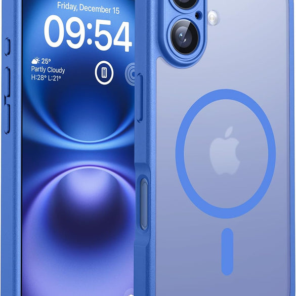 TOCOL for iPhone 17 Pro Max Case 6.9-inch, Built-in Magnetic Ring, Upgraded Camera Protection, Compatible with Magsafe, Military Grade Shockproof, Non-slip Translucent Matte Case, Black