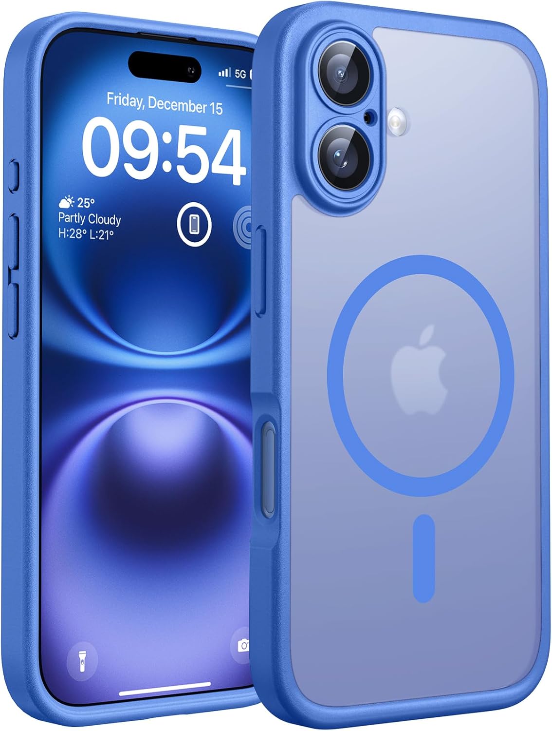 TOCOL for iPhone 17 Pro Max Case 6.9-inch, Built-in Magnetic Ring, Upgraded Camera Protection, Compatible with Magsafe, Military Grade Shockproof, Non-slip Translucent Matte Case, Black