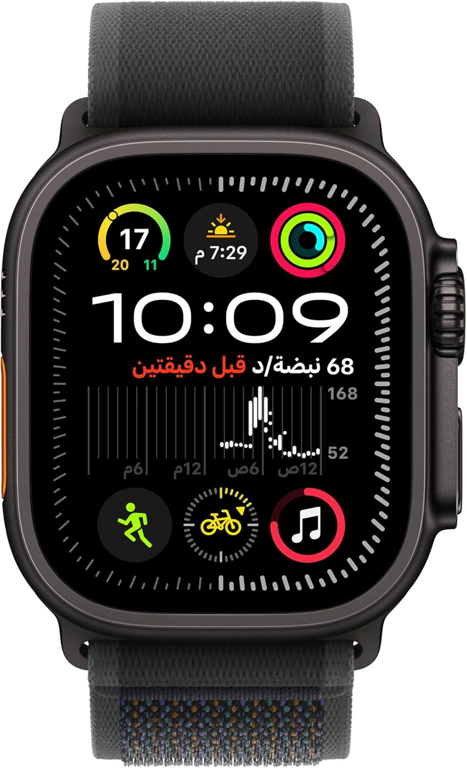 Apple Watch Ultra 2 GPS + Cellular 49mm Smartwatch, Sports Watch with Black Rugged Titanium Case and Dark Green Alpine Loop - M. Fitness Tracker, Precision GPS, Extra-Long Battery Life, Carbon Neutral