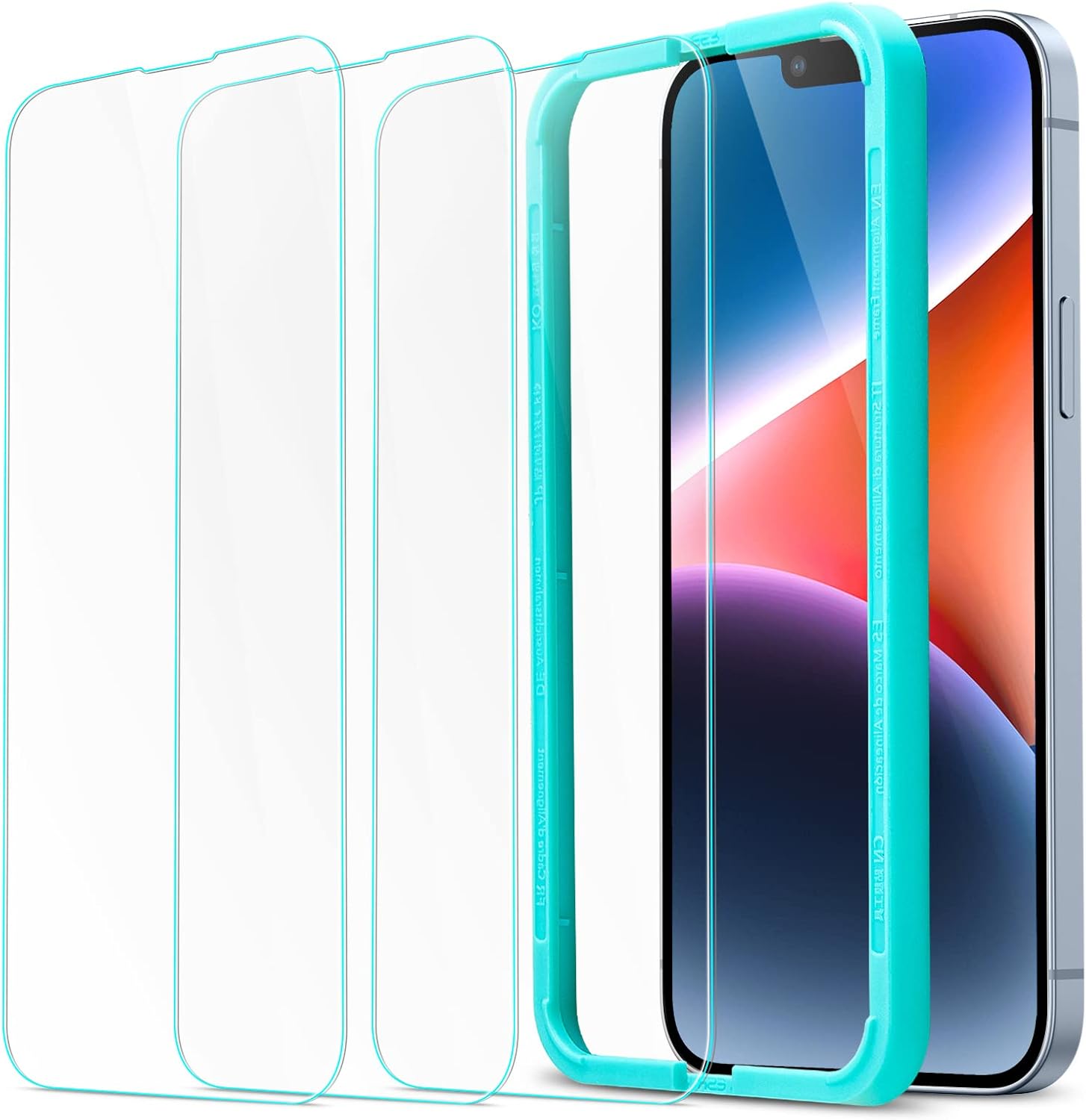 ESR 3 Pack for iPhone 17 Pro Max Screen Protectors, High Clarity, 9H Hardness Scratch Resistant, Military-Grade Tempered Glass, Shatterproof, Screen Guard with Easy Installation Tool