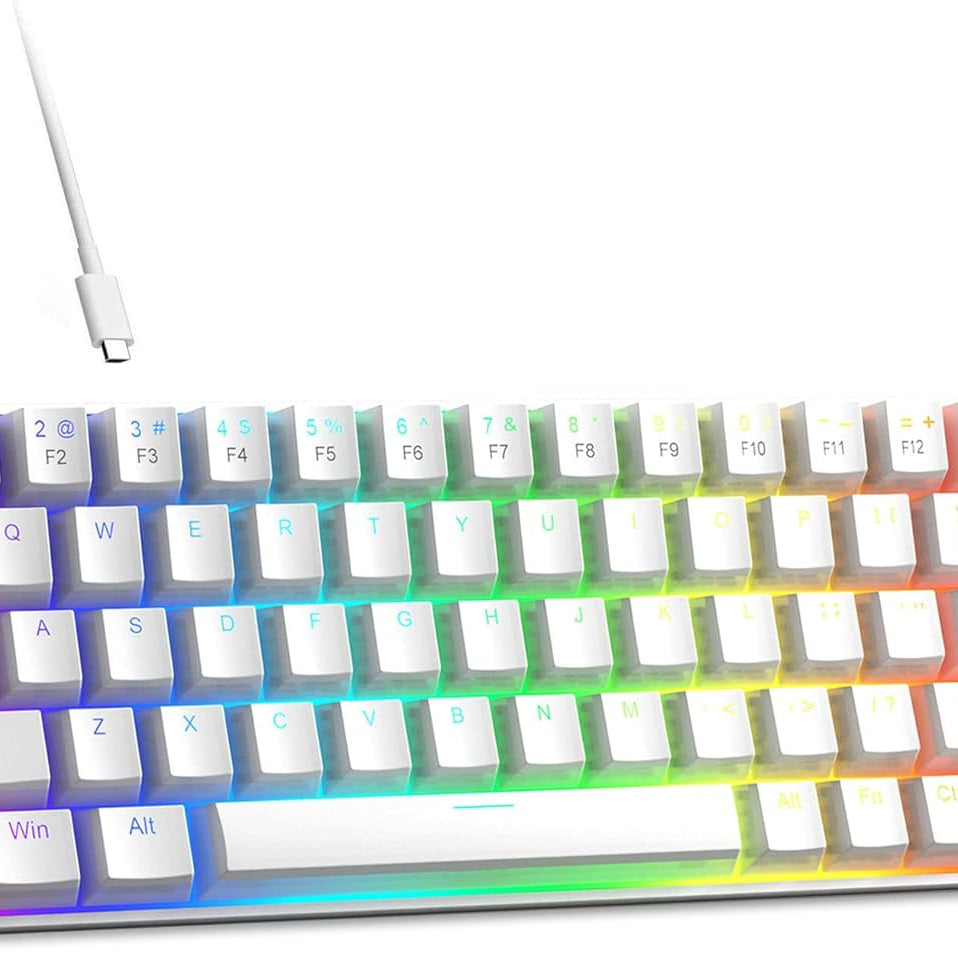 MageGee Portable 60% Mechanical Gaming Keyboard (Grey/Blue Switch)