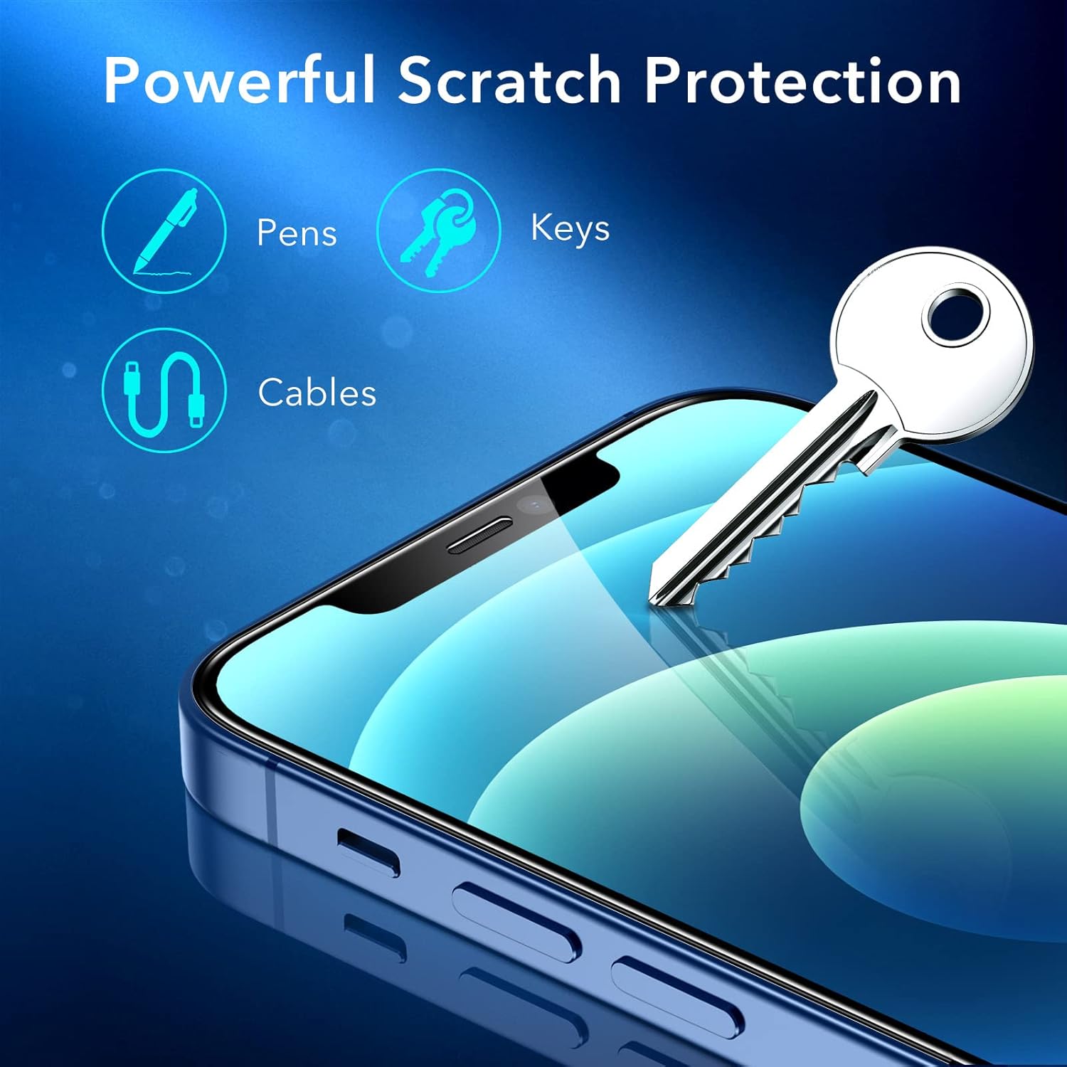 ESR 3 Pack for iPhone 17 Pro Max Screen Protectors, High Clarity, 9H Hardness Scratch Resistant, Military-Grade Tempered Glass, Shatterproof, Screen Guard with Easy Installation Tool