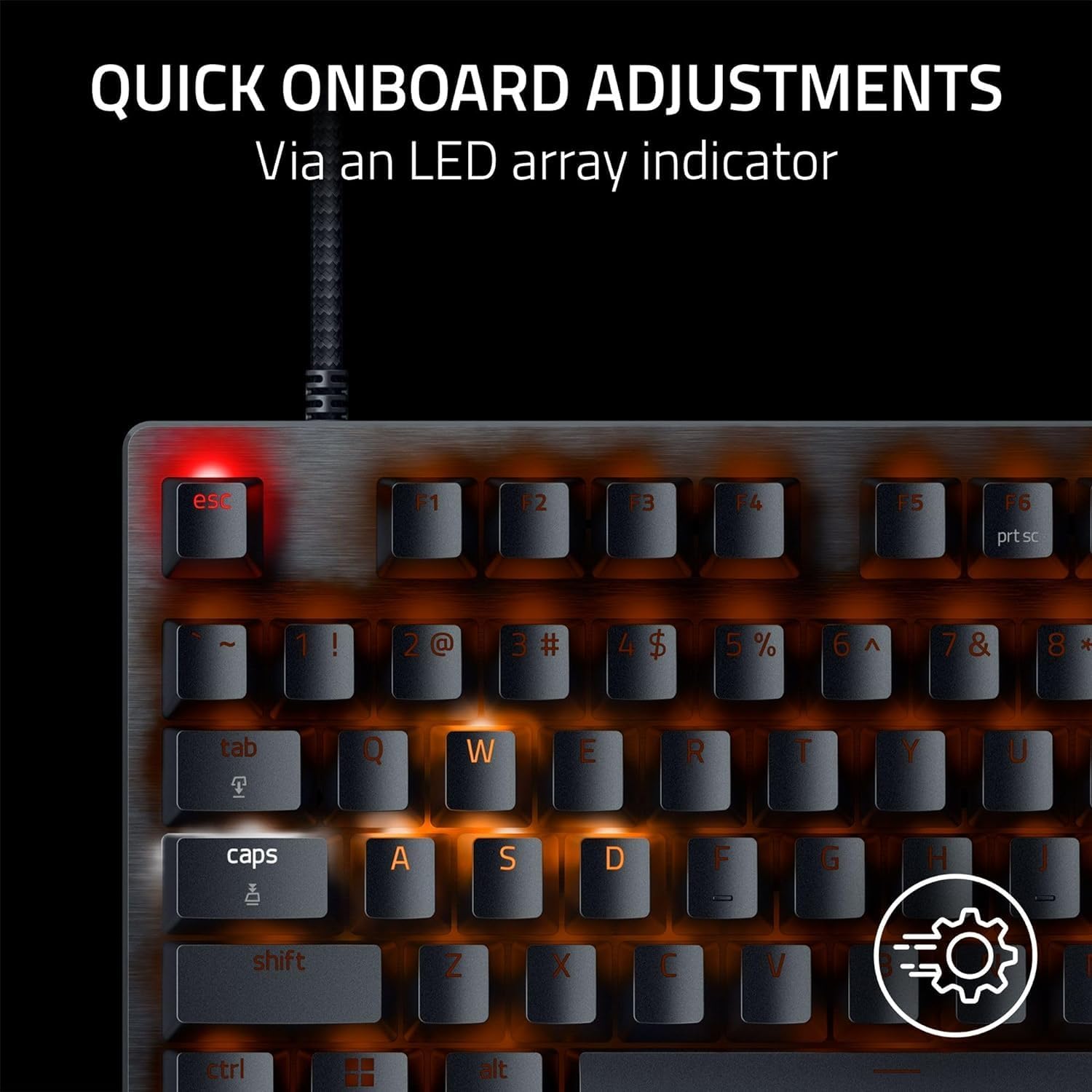 Razer Huntsman Mini 60% Compact Gaming Keyboard: Purple Switch, Clicky Optical-Mechanical Switches, Doubleshot PBT Keycaps, Detachable USB-C Cable, US Layout - Black