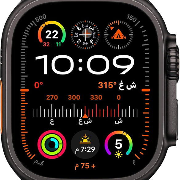 Apple Watch Ultra 2 GPS + Cellular 49mm Smartwatch, Sports Watch with Black Rugged Titanium Case and Dark Green Alpine Loop - M. Fitness Tracker, Precision GPS, Extra-Long Battery Life, Carbon Neutral