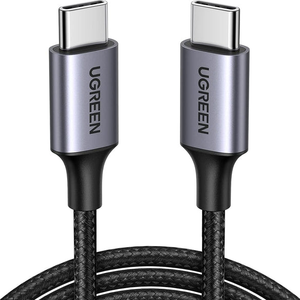 UGREEN USB C to USB C Cable 60 W PD 3.0, PPS USB-C Charging Cable Compatible with iPhone 17 Pro Max, iPhone Air, iPhone 16 15 Pro Max, Galaxy S25 S24 MacBook Air M2 iPad Pro, Air 5/Mini, Pixel 9 etc