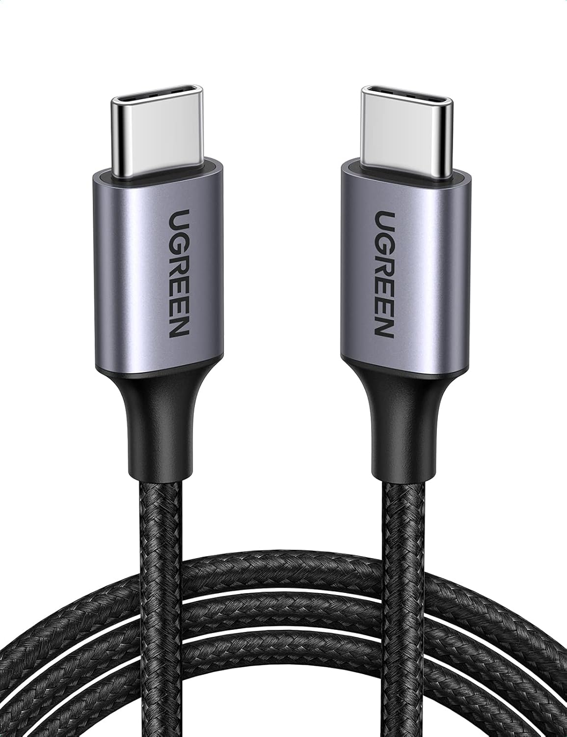 UGREEN USB C to USB C Cable 60 W PD 3.0, PPS USB-C Charging Cable Compatible with iPhone 17 Pro Max, iPhone Air, iPhone 16 15 Pro Max, Galaxy S25 S24 MacBook Air M2 iPad Pro, Air 5/Mini, Pixel 9 etc