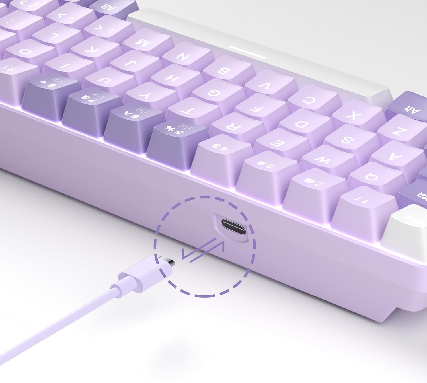 MageGee Portable 60% Mechanical Gaming Keyboard (Grey/Blue Switch)