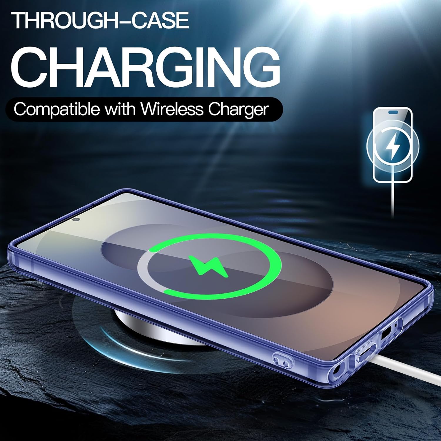 JETech Case for Samsung Galaxy S25 Ultra 5G, Non-Yellowing Shockproof Bumper Protective Phone Cover, Anti-Scratch Hard PC Back (Clear)