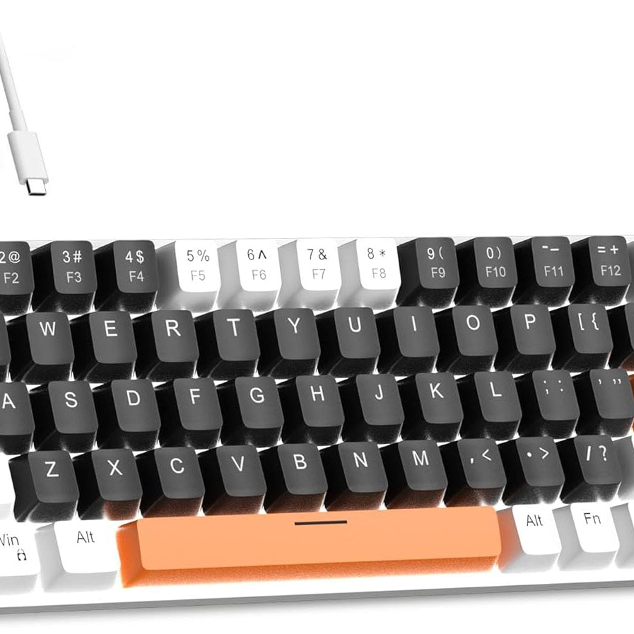 MageGee Portable 60% Mechanical Gaming Keyboard (Grey/Blue Switch)
