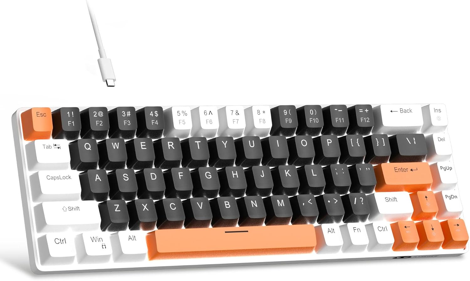 MageGee Portable 60% Mechanical Gaming Keyboard (Grey/Blue Switch)