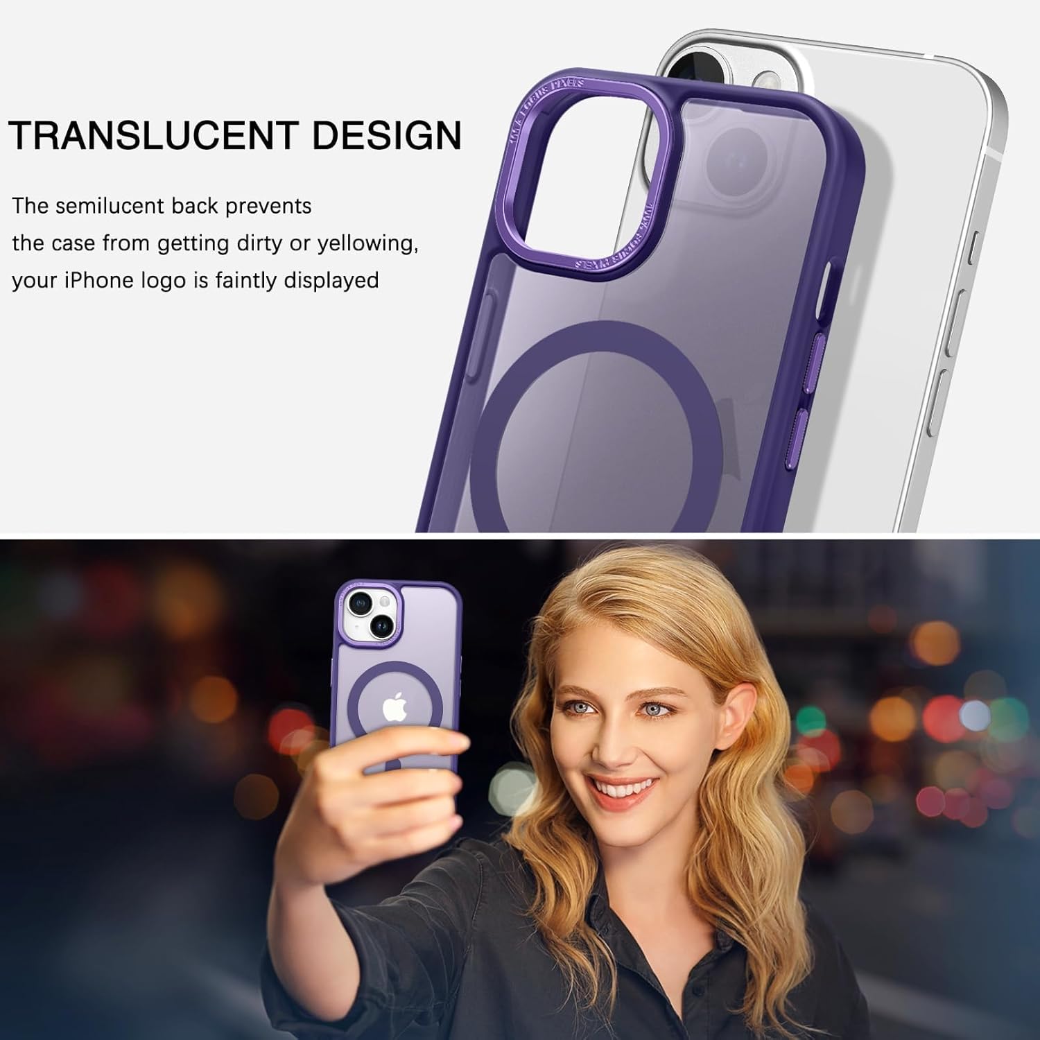 Eligo Magnetic Case for iPhone 11, Compatible with MagSafe Shockproof Protection Cover, Translucent Matte Phone Case with Strong Magnet, Slim Case for Apple 11 6.1 Inch (2019)(Black)