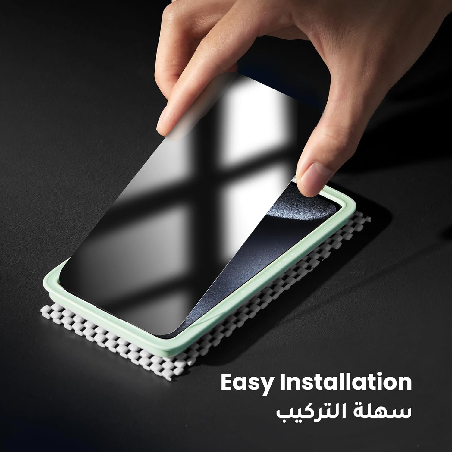 UGREEN 2 Pack for iPhone 17 Pro Max Screen Protector Privacy 6.9'' 100% Privacy Protection 1:1 Full Coverage Military Grade 9H Tempered Glass Anti-Spy Screen Protector Easy to Install