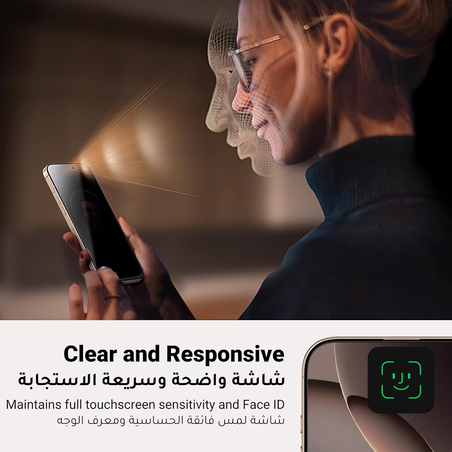 UGREEN 2 Pack for iPhone 17 Pro Max Screen Protector Privacy 6.9'' 100% Privacy Protection 1:1 Full Coverage Military Grade 9H Tempered Glass Anti-Spy Screen Protector Easy to Install