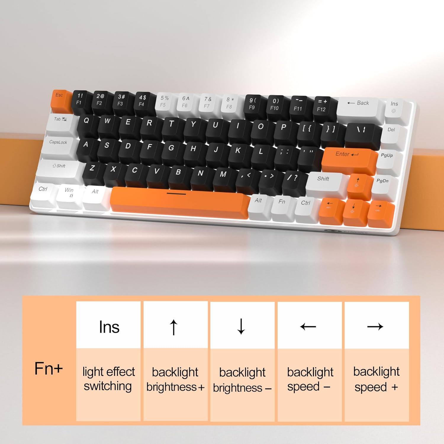 MageGee Portable 60% Mechanical Gaming Keyboard (Grey/Blue Switch)