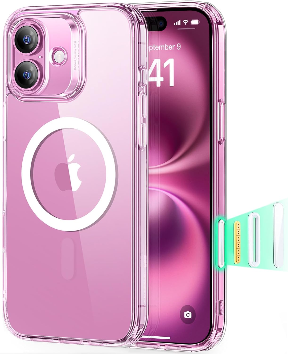 ESR for iPhone 17 Pro Case, Camera Control Cover, Compatible with MagSafe Accessories, Military-Grade Drop Protection, Shock-Absorbing Air Guard Corners, Hybrid Series, Clear