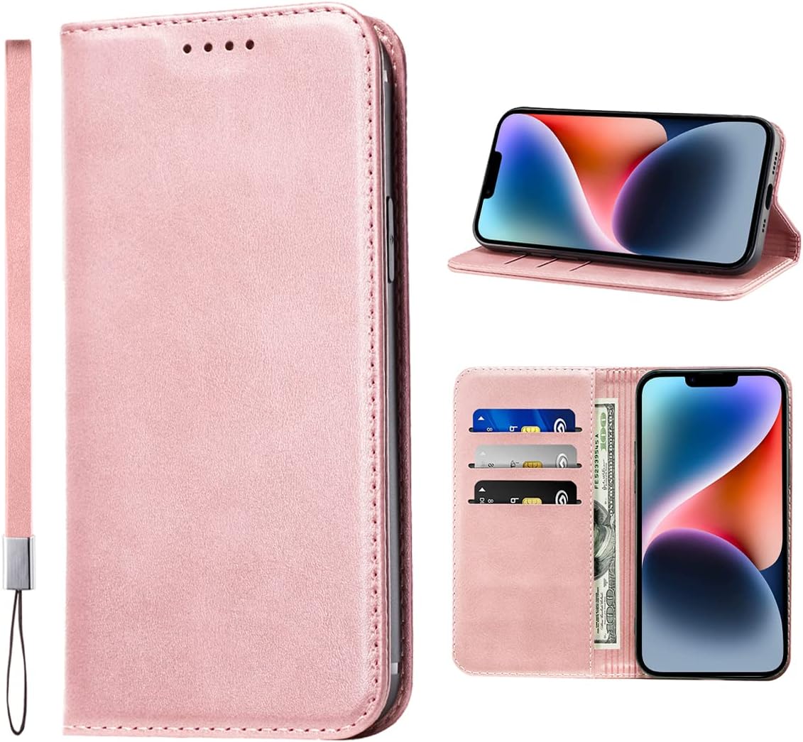 LANJLM Samsung Galaxy A53 5G Case PU Leather Wallet Case Card Holder Shockproof Flip Cover - Brown khaki