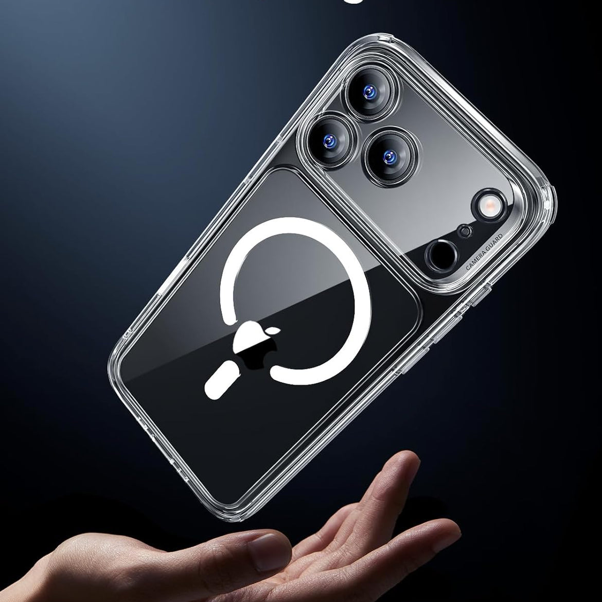 ESR for iPhone 17 Pro Case, Camera Control Cover, Compatible with MagSafe Accessories, Military-Grade Drop Protection, Shock-Absorbing Air Guard Corners, Hybrid Series, Clear
