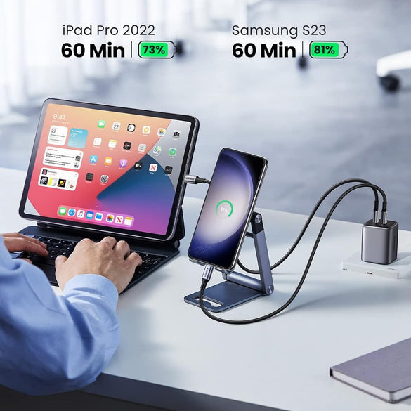 UGREEN USB C to USB C Cable 60 W PD 3.0, PPS USB-C Charging Cable Compatible with iPhone 17 Pro Max, iPhone Air, iPhone 16 15 Pro Max, Galaxy S25 S24 MacBook Air M2 iPad Pro, Air 5/Mini, Pixel 9 etc