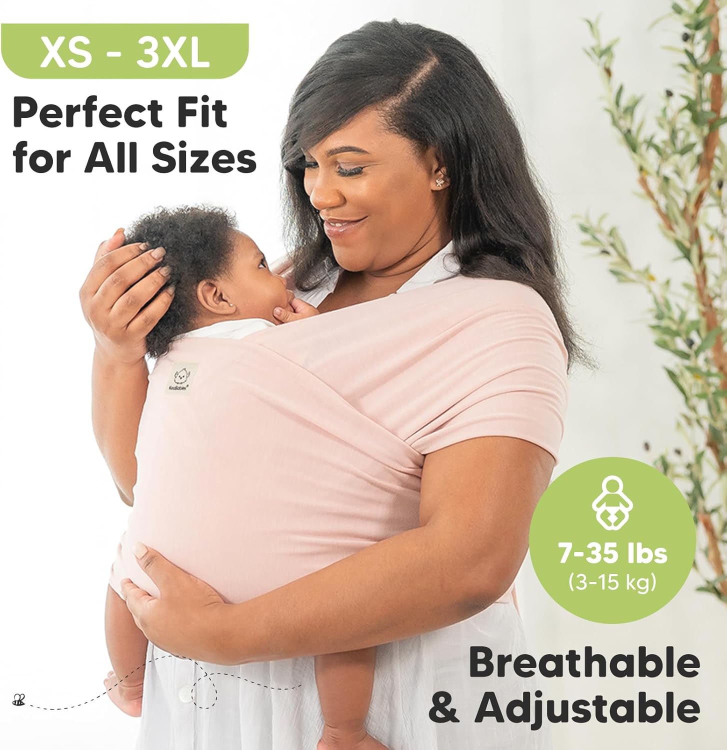 KeaBabies All-in-1 Baby Wrap Carrier Newborn and Infant