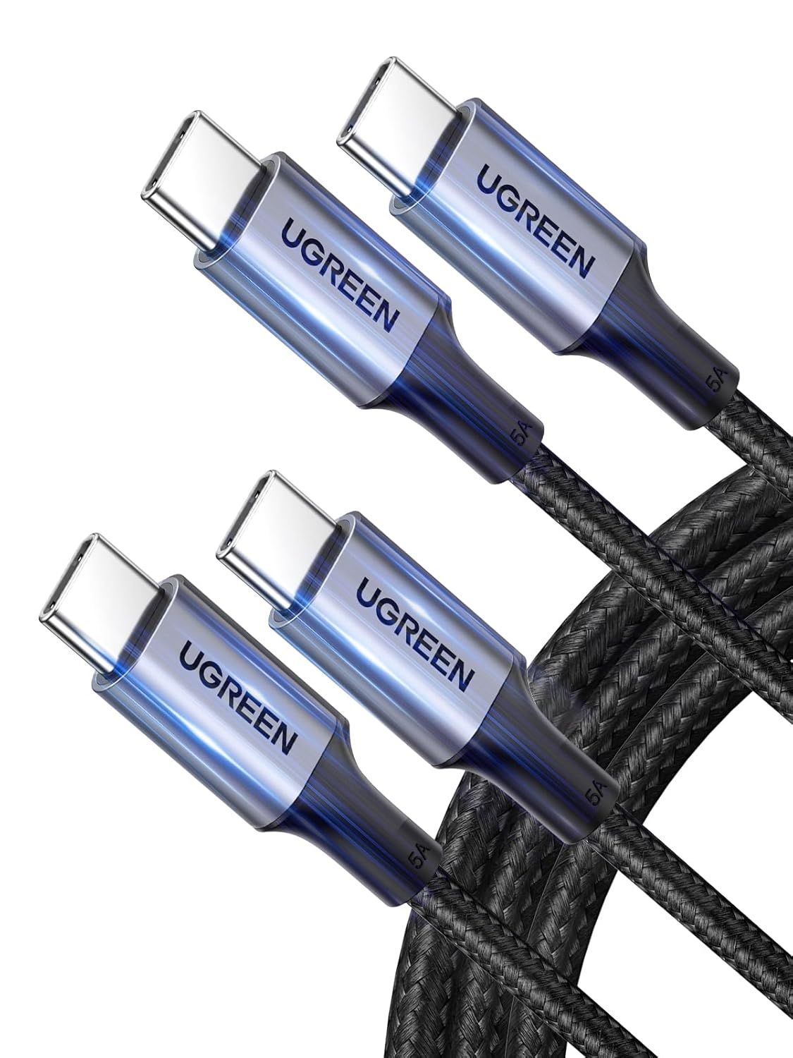 UGREEN USB C to USB C Cable 60 W PD 3.0, PPS USB-C Charging Cable Compatible with iPhone 17 Pro Max, iPhone Air, iPhone 16 15 Pro Max, Galaxy S25 S24 MacBook Air M2 iPad Pro, Air 5/Mini, Pixel 9 etc