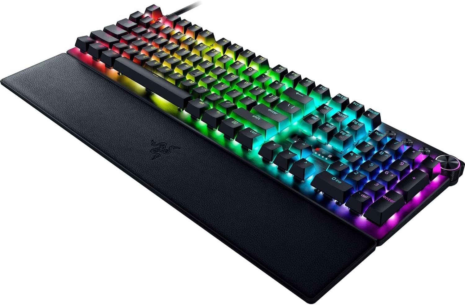 Razer Huntsman Mini 60% Compact Gaming Keyboard: Purple Switch, Clicky Optical-Mechanical Switches, Doubleshot PBT Keycaps, Detachable USB-C Cable, US Layout - Black