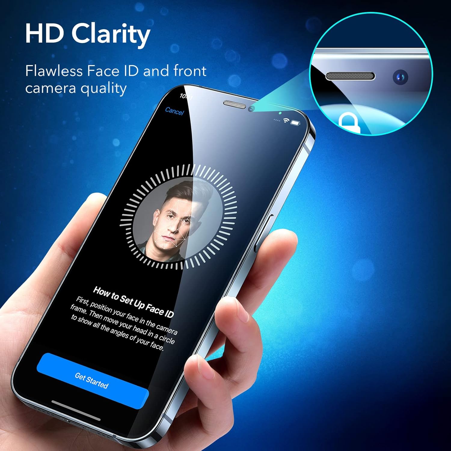 ESR 3 Pack for iPhone 17 Pro Max Screen Protectors, High Clarity, 9H Hardness Scratch Resistant, Military-Grade Tempered Glass, Shatterproof, Screen Guard with Easy Installation Tool