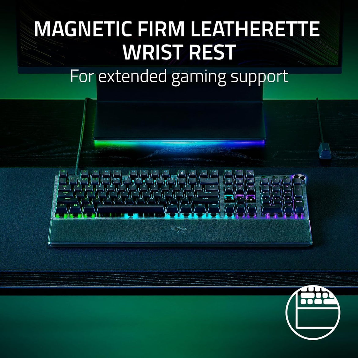 Razer Huntsman Mini 60% Compact Gaming Keyboard: Purple Switch, Clicky Optical-Mechanical Switches, Doubleshot PBT Keycaps, Detachable USB-C Cable, US Layout - Black