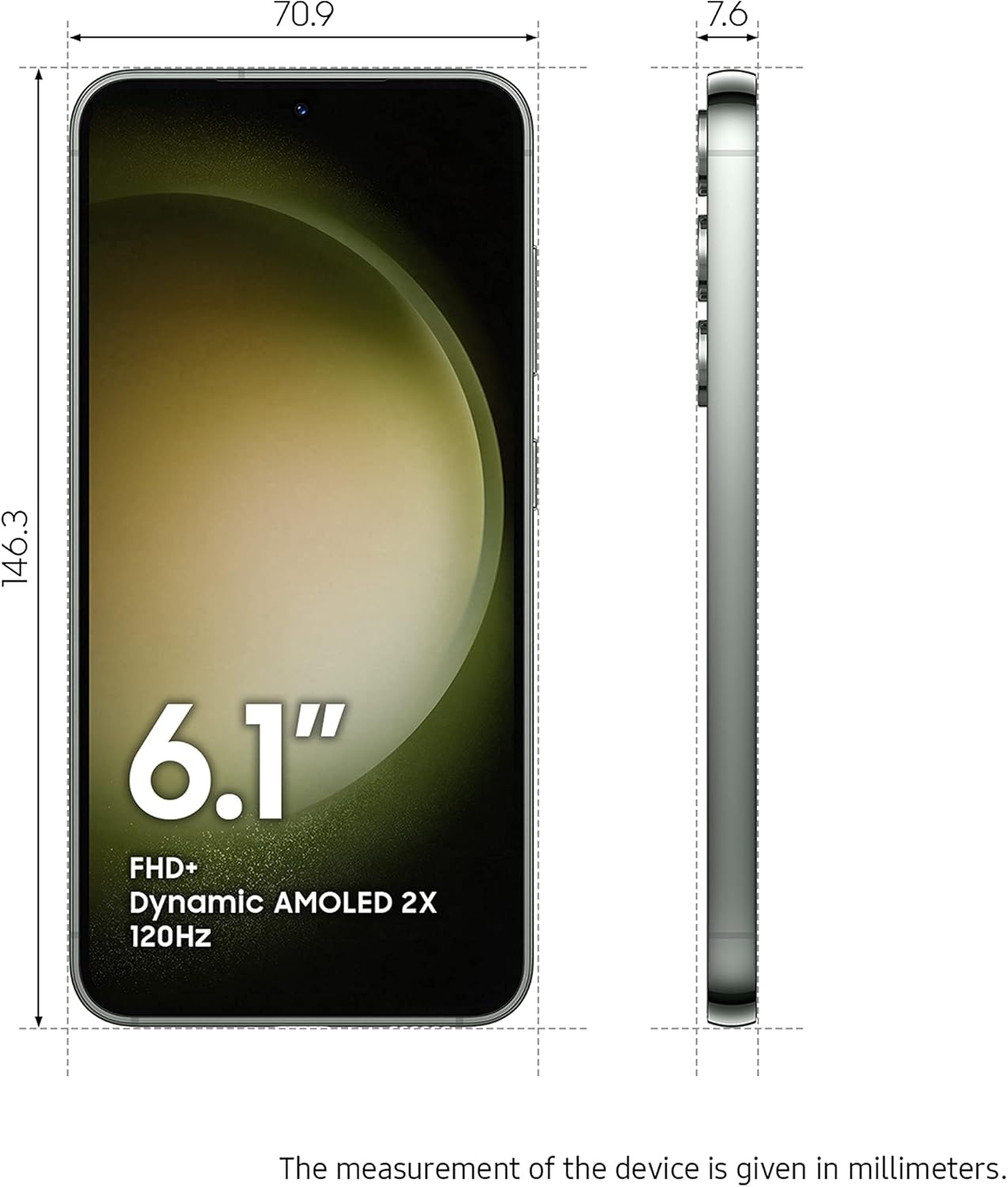 Samsung Galaxy S23, 8GB RAM 256GB Phantom Black, International Version, 5G Mobile Phone, Dual SIM, Android Smartphone