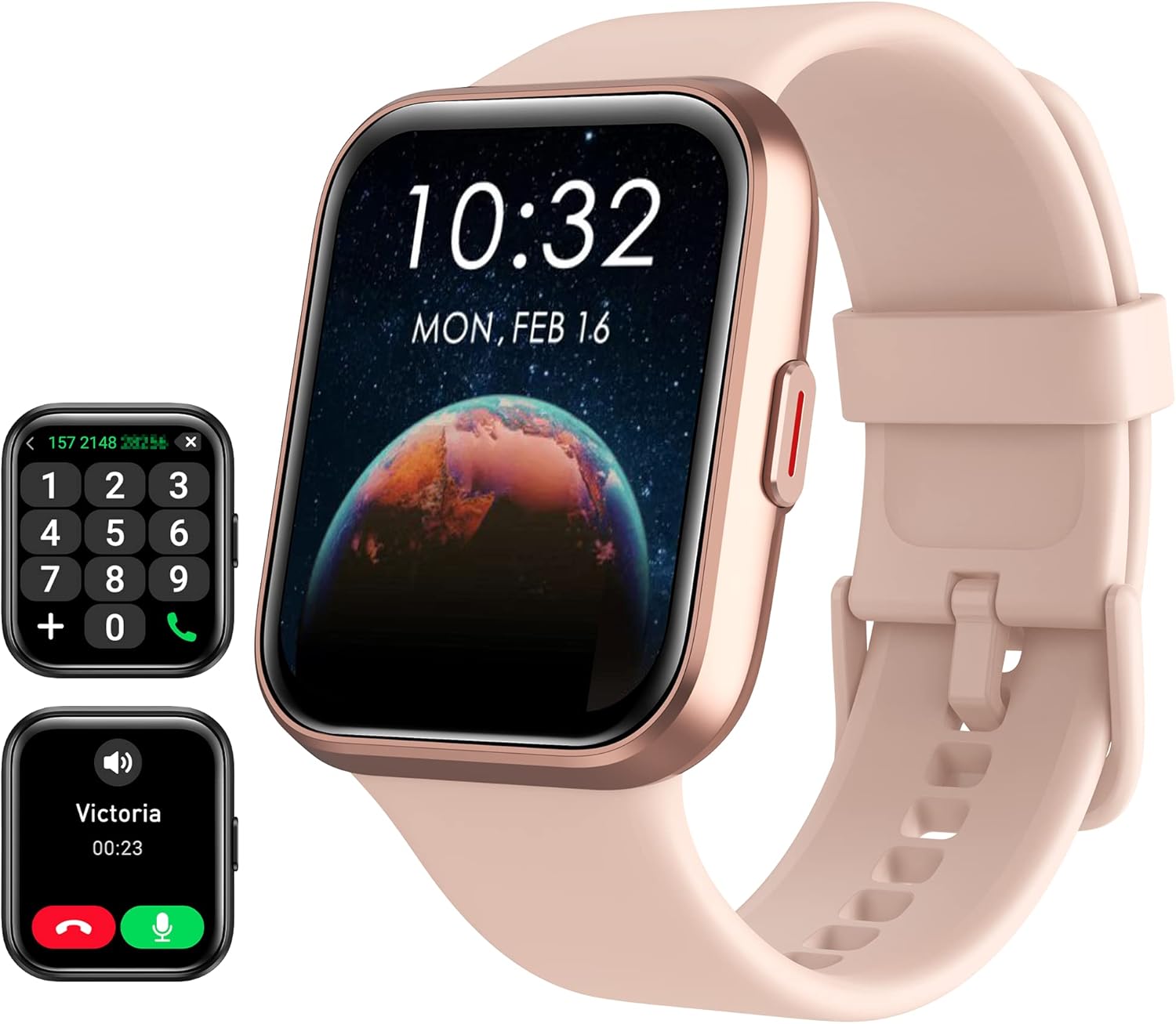 Smart Watch for Men Women (Answer/Make Call), Alexa Built-in, 1.8" Touch Screen Fitness Watch with SpO2 Sleep Monitor, 100 Sport, IP68 Waterproof Step Counter Smartwatch for iOS Android