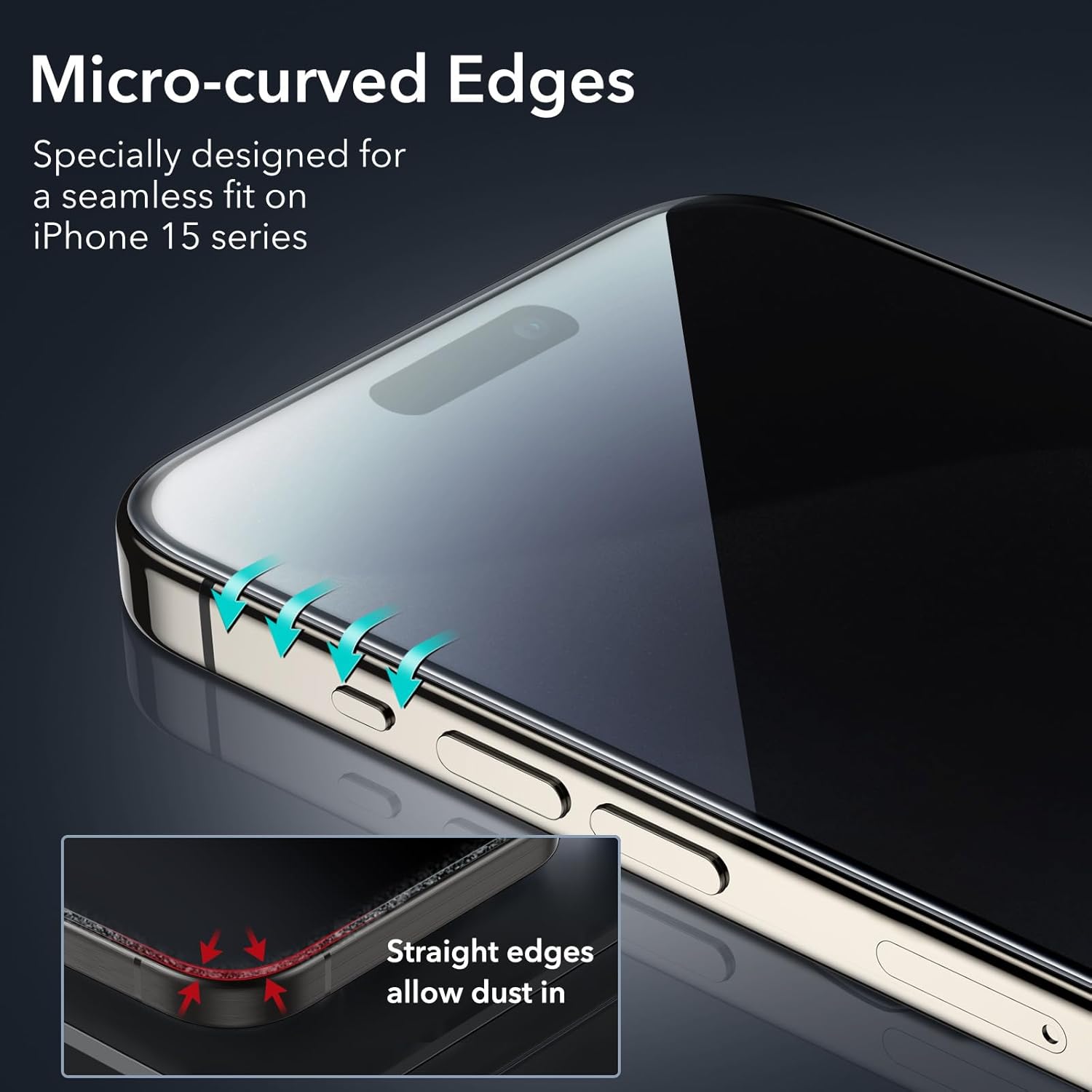 ESR 3 Pack for iPhone 17 Pro Max Screen Protectors, High Clarity, 9H Hardness Scratch Resistant, Military-Grade Tempered Glass, Shatterproof, Screen Guard with Easy Installation Tool