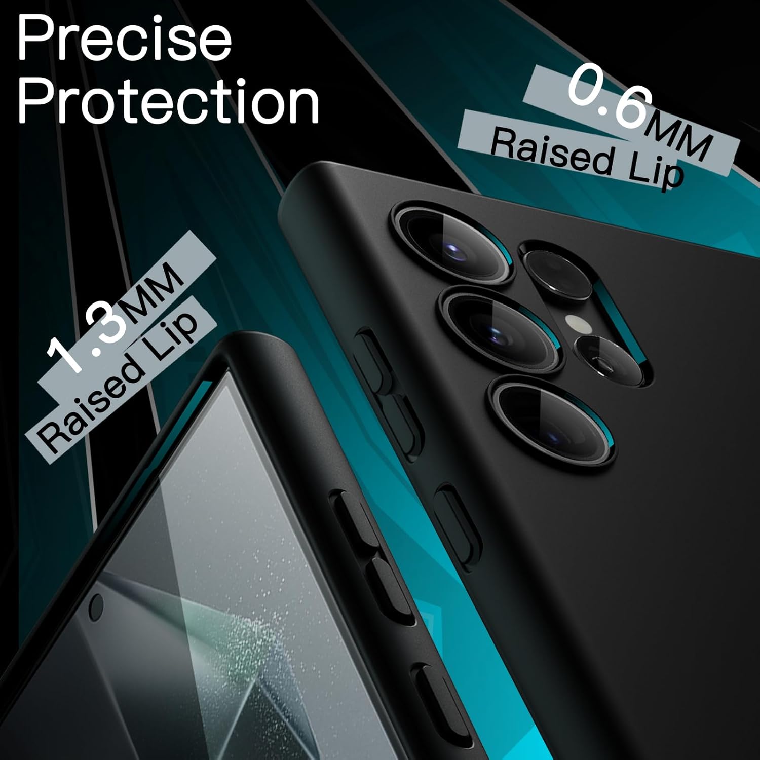 JETech Slim Fit Case for Samsung Galaxy S24 5G, Camera Lens Full Protection, Soft TPU Thin Protective Phone Cover with Matte Finish, Shockproof (Black)