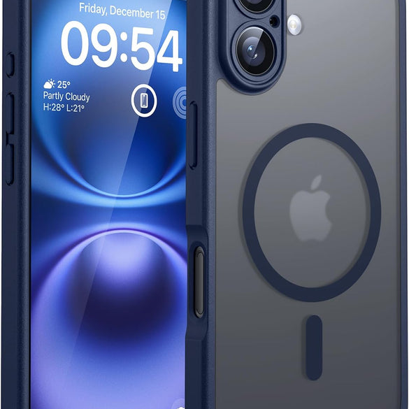 TOCOL for iPhone 17 Pro Max Case 6.9-inch, Built-in Magnetic Ring, Upgraded Camera Protection, Compatible with Magsafe, Military Grade Shockproof, Non-slip Translucent Matte Case, Black