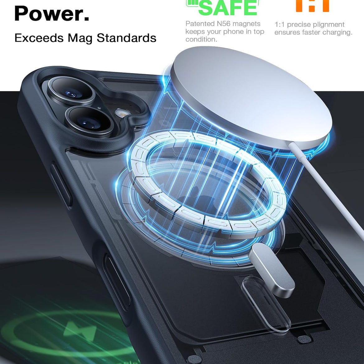 TORRAS Magnetic Shockproof for iPhone 17 Pro Case, Compatible with Magsafe, Military-Grade Drop Tested, Translucent Slim Protective for iPhone 17 Pro Case Anti-Fingerprint Anti-Scratch, Deep Blue