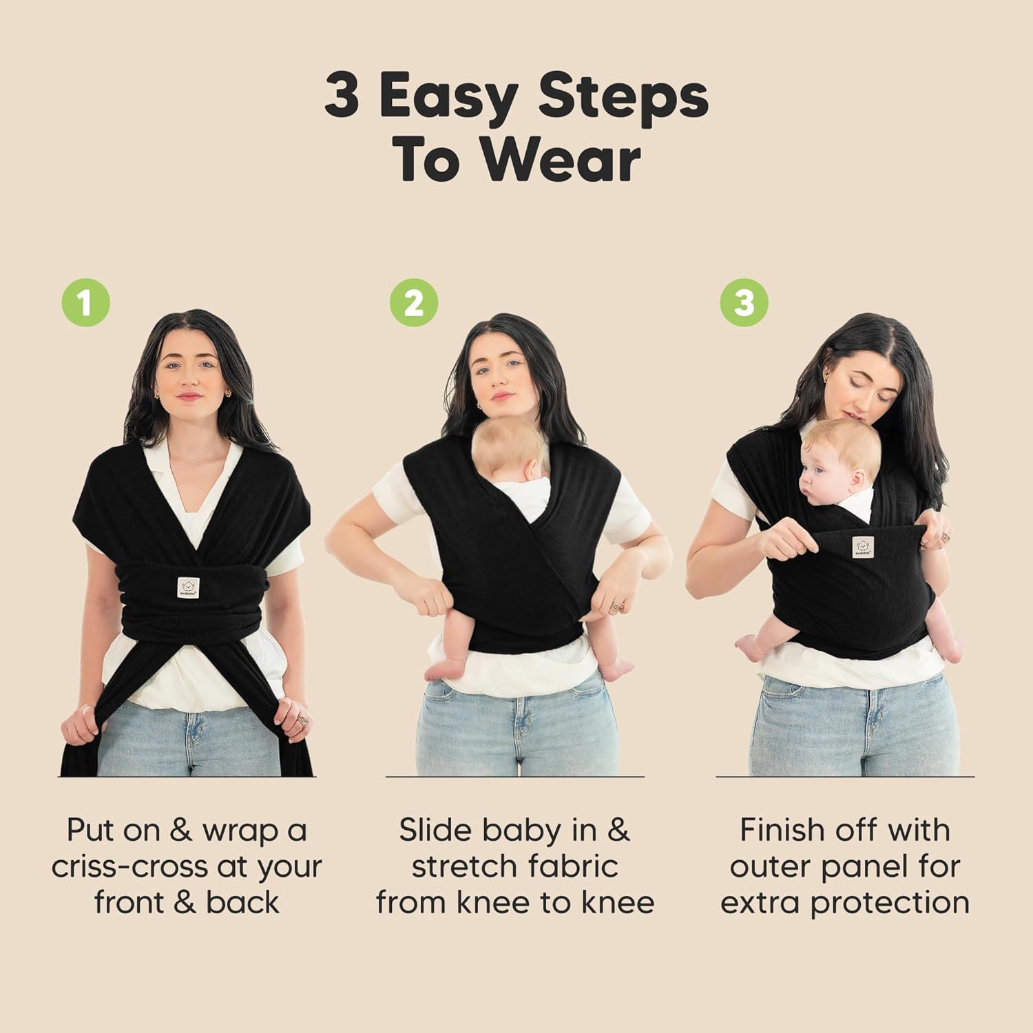 KeaBabies All-in-1 Baby Wrap Carrier Newborn and Infant