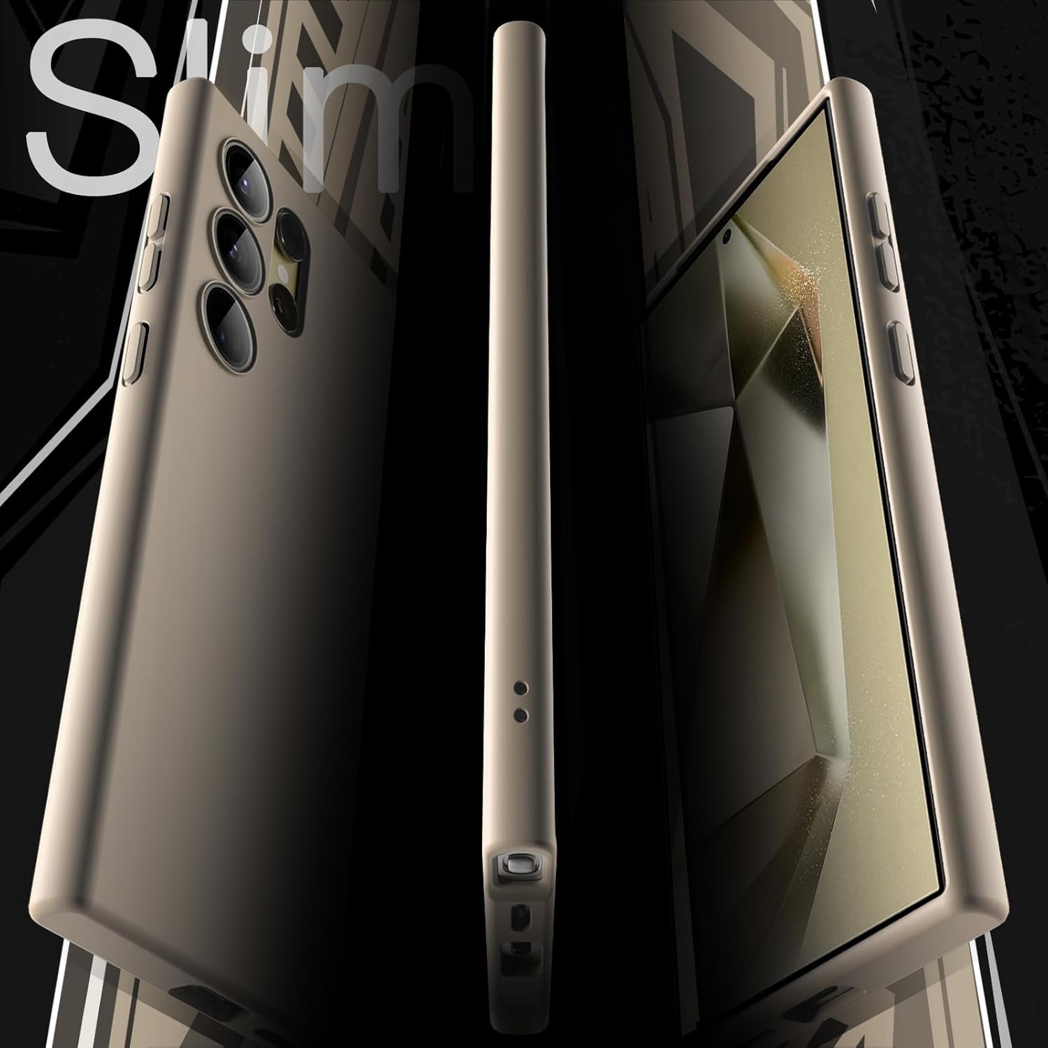 JETech Slim Fit Case for Samsung Galaxy S24 5G, Camera Lens Full Protection, Soft TPU Thin Protective Phone Cover with Matte Finish, Shockproof (Black)