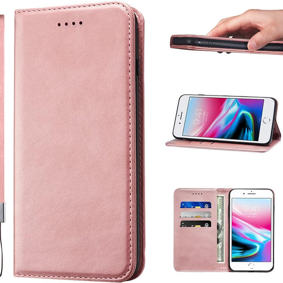 LANJLM Samsung Galaxy A53 5G Case PU Leather Wallet Case Card Holder Shockproof Flip Cover - Brown khaki