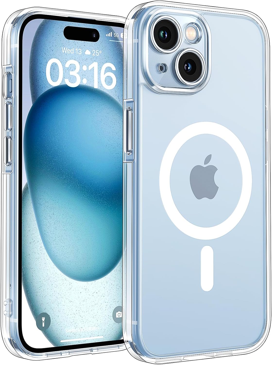 TOCOL for iPhone 17 Pro Max Case 6.9-inch, Built-in Magnetic Ring, Upgraded Camera Protection, Compatible with Magsafe, Military Grade Shockproof, Non-slip Translucent Matte Case, Black