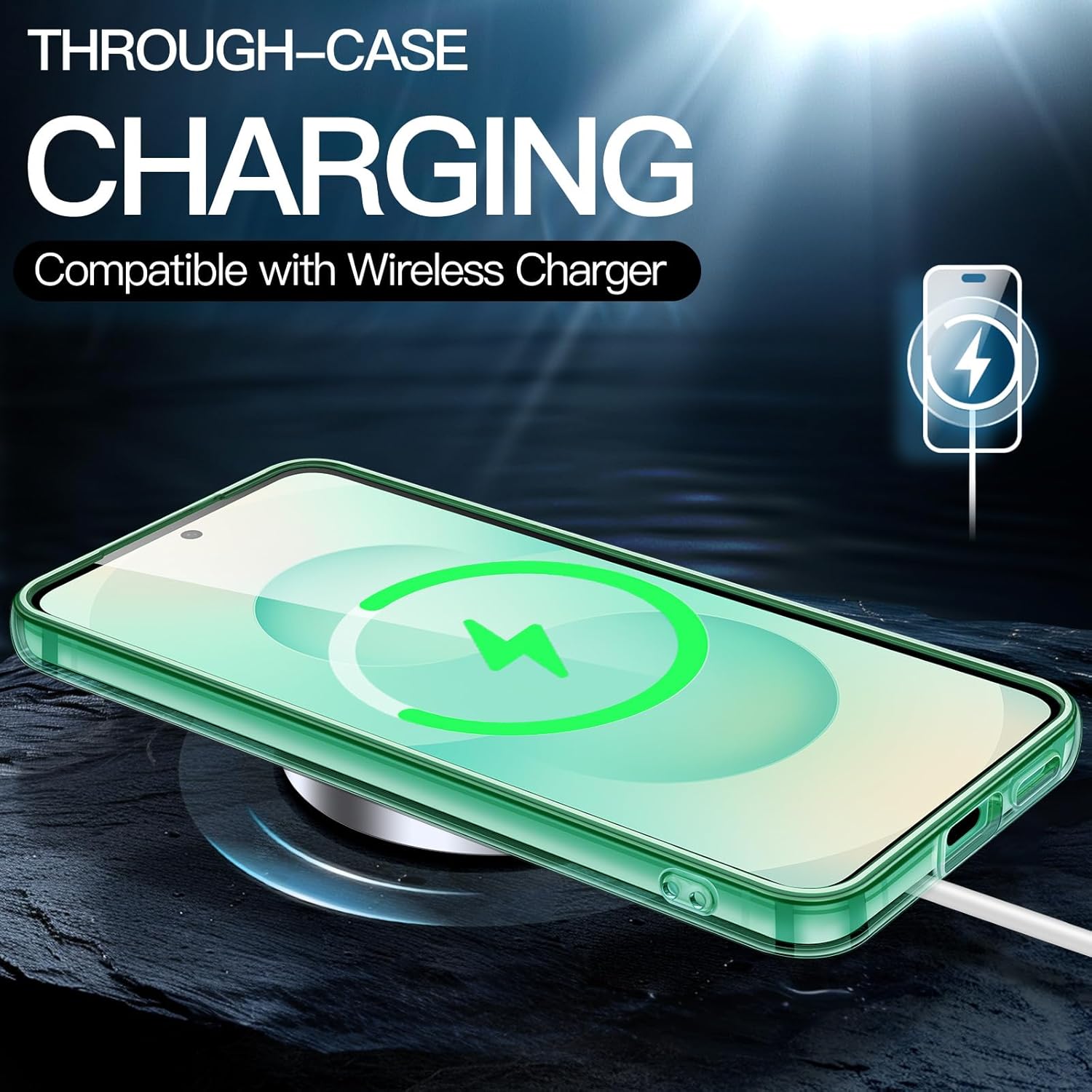 JETech Case for Samsung Galaxy S25 Ultra 5G, Non-Yellowing Shockproof Bumper Protective Phone Cover, Anti-Scratch Hard PC Back (Clear)